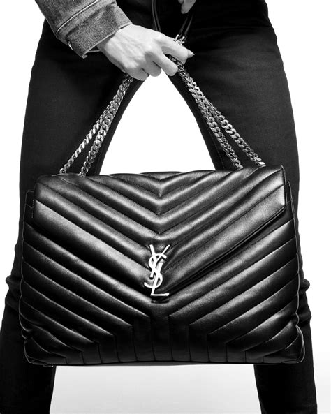 large quilted ysl bag|saint laurent loulou shoulder bag.